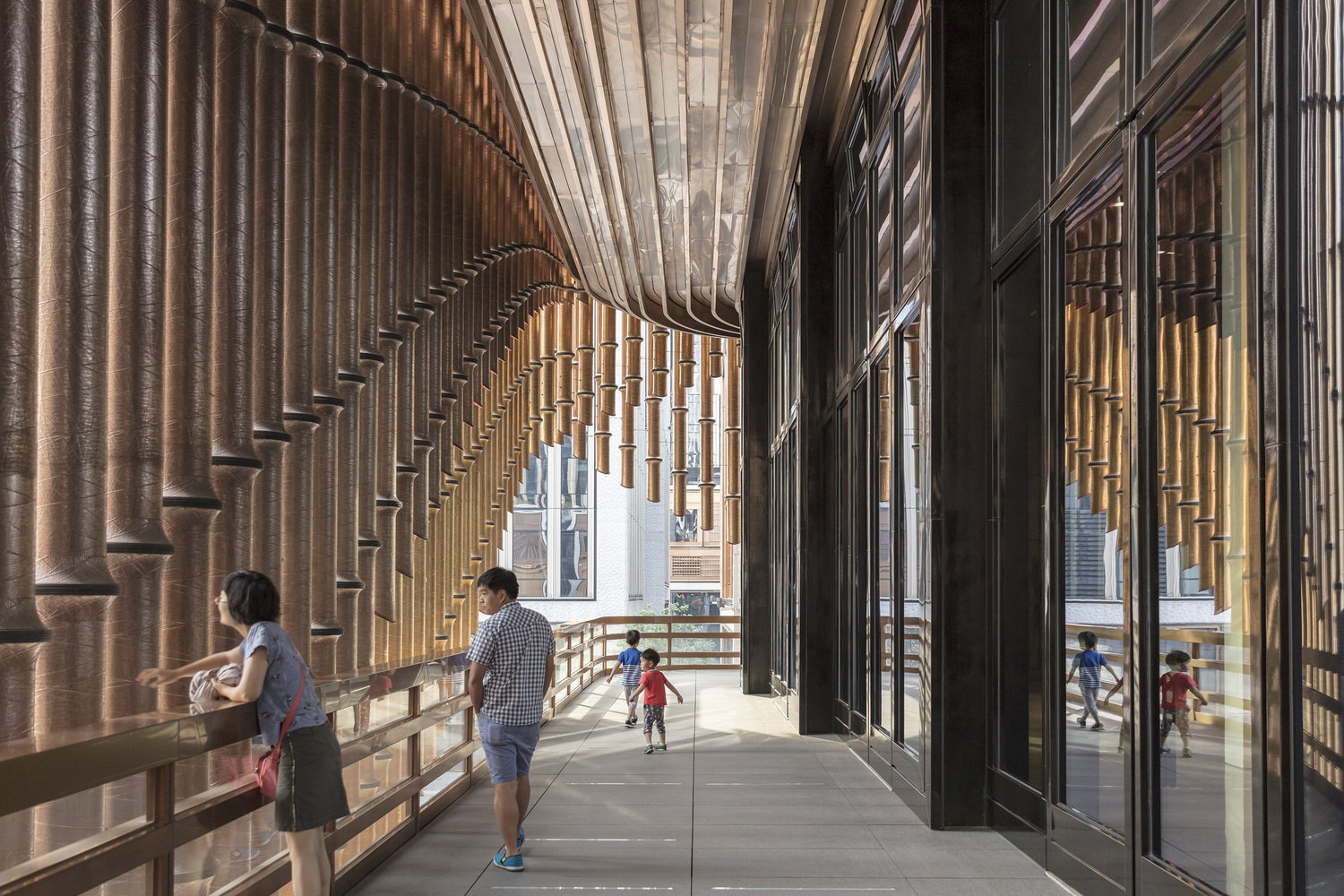 The facade of Fosun Art Foundation by Foster + Partners and Thomas Heatherwick as Heatherwick StudioÂ creative director